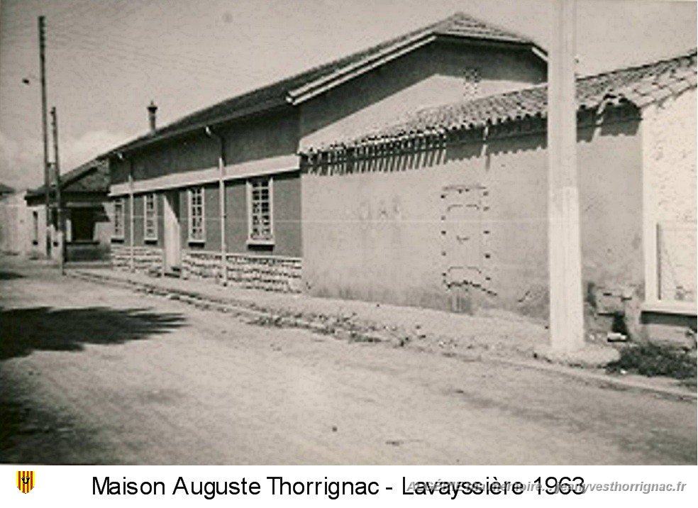 Maison Auguste 1963.jpg - La maison d'Auguste, Paul THORRIGNAC à Lavayssière en 1963